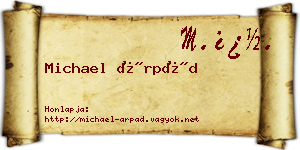 Michael Árpád névjegykártya